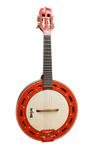 Banjo Elétrico Rozini RJ13 Color Luxo Branco e Vermelho