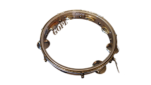 Pandeiro Gope G2 11" 8 Afin Dourado Pele Cristal 644G2LO