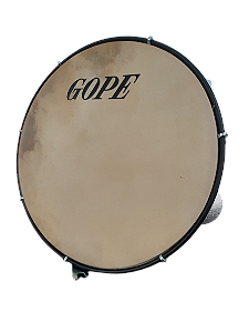 Pandeiro Gope Iniciante 12'' 7 Afin Pele Couro