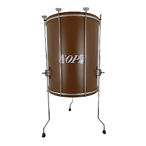 Surdo Gope Alumínio Tripé 60cmx18" 6 Afin. Linha Melanina