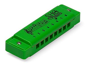 Gaita de Boca Diatônica Infantil Hering Junior Verde