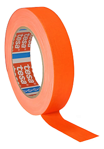 Fita Tecido Gaffer Tape Tesa 18mm X 25m Laranja Fluorescente