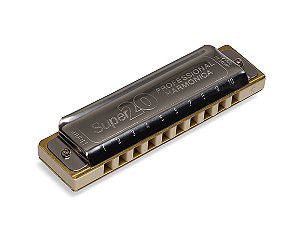 Gaita de Boca Diatônica Hering Super 20 Fá