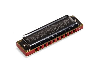 Gaita de Boca Diatônica Hering Free Blues Ré