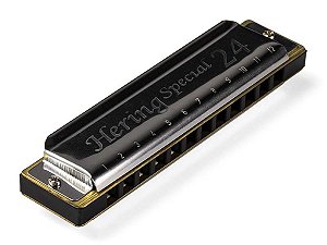 Gaita de Boca Diatônica Hering Special 24 Dó