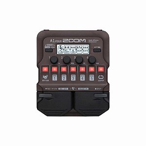 Pedaleira Multi Efeitos Zoom A1 Four P/ Instrumento Acústico