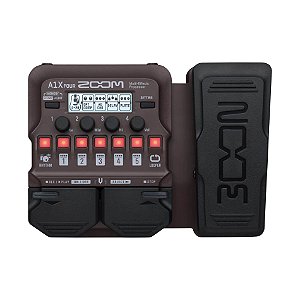 Pedal Multi Efeitos Zoom A1X Four Com Pedal de Expressão