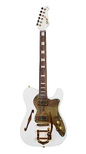 Guitarra Seizi Vintage Origami White Gold Sig Juliana Vieira