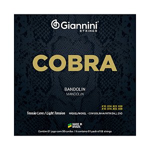 Encordoamento para Bandolim Giannini Cobra Níquel GESBN Leve