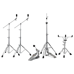 Kit Ferragens Pearl 4pçs Reforçada 834 + Pedal P930 Prateado