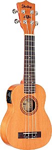 Ukulele Soprano Eletroacústico Em Mogno Shelby SU 21ME
