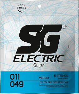 Encordoamento Para Guitarra 011 Níquel Exportação By SG