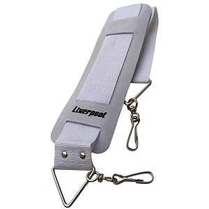 Correia Talabarte 2 Ganchos Branco Com Ombreira Liverpool