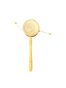 Tambor de Mão Cabulete de Madeira Musicalização Infantil