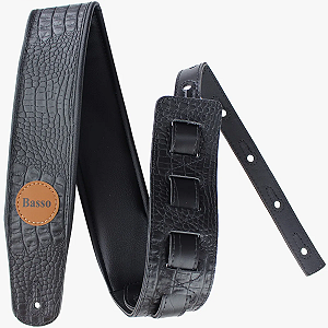 Correia Basso Vt Sl 59 Croco Preta em Couro