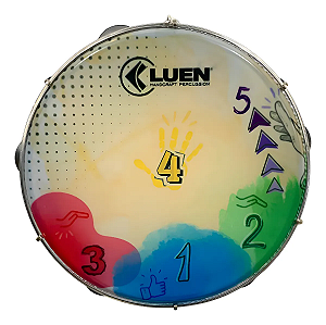 Pandeiro Luen 10" Abs Plat Inox Pele Leitosa Pratik Brasil