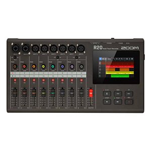 Gravador Multitrack Digital E Estudio Portatil Zoom R20