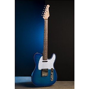 Guitarra Seizi Vintage Saitama Plus Flamed Blue