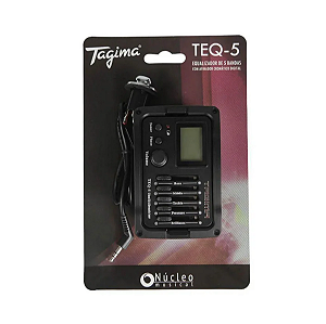 Pré Equalizador c/ Afinador Violão 5 Bandas TEQ5