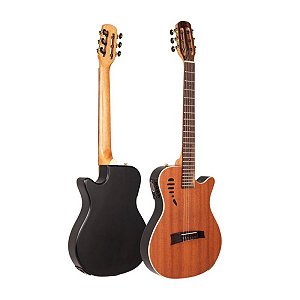 Violão Nylon Semi Acústico Marquês Ativo Flat Cut Fosco