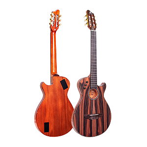 Violão Nylon Eletroacústico Ativo Flat Anatômico Cut Marquês