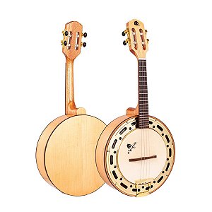 Banjo Eletroacústico Passivo Maple Com Aro Dourado Marquês