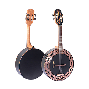 Banjo Eletroacústico Ativo Preto-Rosé Marquês
