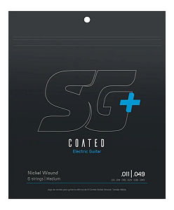 Encordoamento SG Cordas Guitarra 0.10 Revestida Plus Coated