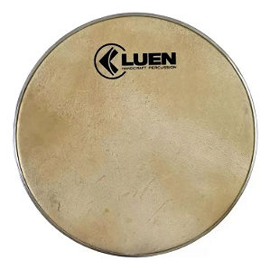 Pele Para Surdo Luen Couro Animal Com Anel Abafador 18"