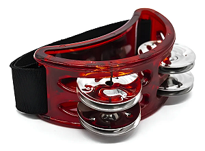 Torelli Pandeirola de Pé Vermelha TP303VM Foot Tambourine