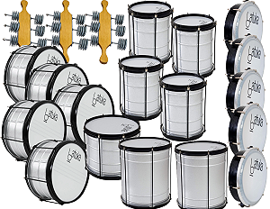 Kit Bloquinho Carnaval Escola de Samba Luen 20 Instrumentos