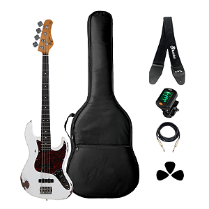 Kit Contrabaixo Tagima TBA-73 VW Relic Antique White Completo