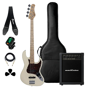 Kit Baixo 4 Cordas TW-73OW + Acessórios + Amplificador