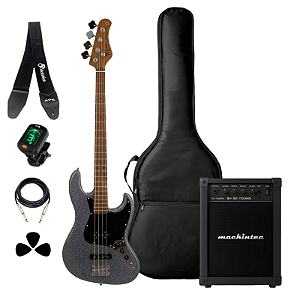 Kit Baixo Tagima TBA-73GRSK Sparkle Acessório + Amplificador