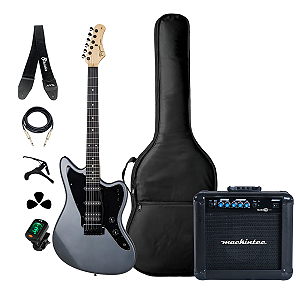 Kit Guitarra Tagima TW-60 Silver + Acessórios + Amplificador