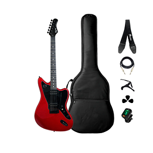 Kit Guitarra Tagima Jazzmaster Smart-HCA + Acessórios