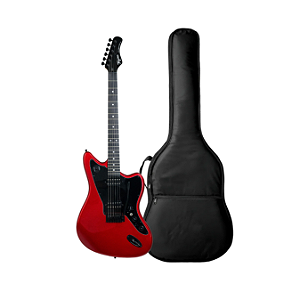 Kit Guitarra Tagima Jazzmaster Duo Smart Candy Apple + Capa