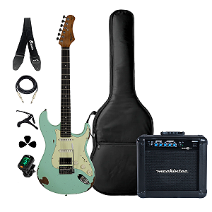 Kit Guitarra Tagima Relic TGA580 + Acessórios + Amplificador