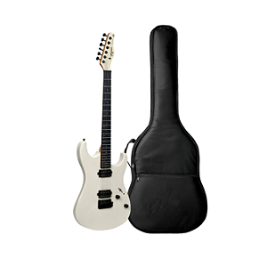 Kit Guitarra Tagima Strato TG-515CGR Cement Grey + Capa