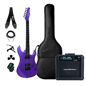 Kit Guitarra Tagima TG-515 Purple + Acessórios + Amplificador