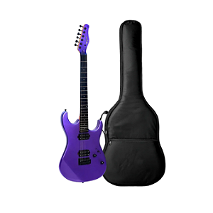 Kit Guitarra Strato Tagima TG-515PSPK Purple Sparkle + Capa