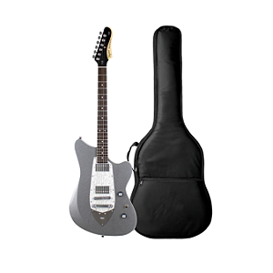 Kit Guitarra Tagima Custom Rocker Cosmos Silver + Capa