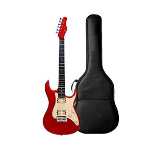 Kit Guitarra Strato Tagima TG-525CA Candy Apple Red + Capa