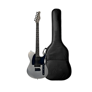 Kit Guitarra Telecaster Tagima TW-88 MDSV Dark Silver + Capa