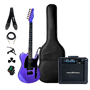 Kit Guitarra Strato Tagima TG-580 Acessórios + Amplificador