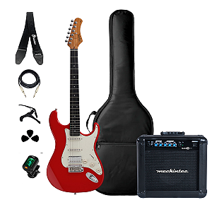 Kit Guitarra Tagima T640 Super FR Acessórios + Amplificador