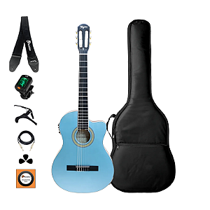 Kit Violão Elétrico Nylon Tagima Latin Cartagena+ Acessórios