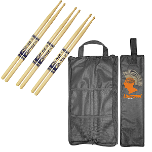 3 Pares Baqueta Liverpool Nirvana Eco Bio 5B Ni5bm + Bag