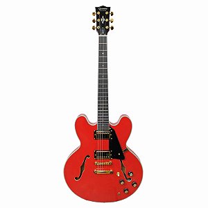 Guitarra Semi Acústica Giannini Sonic Deluxe Diamond 06 Red