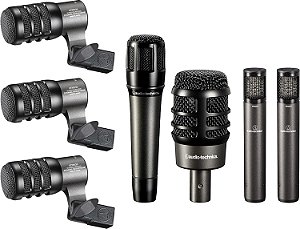 Kit 7 Microfones de Bateria Audio-Technica Artist ATM-DRUM7